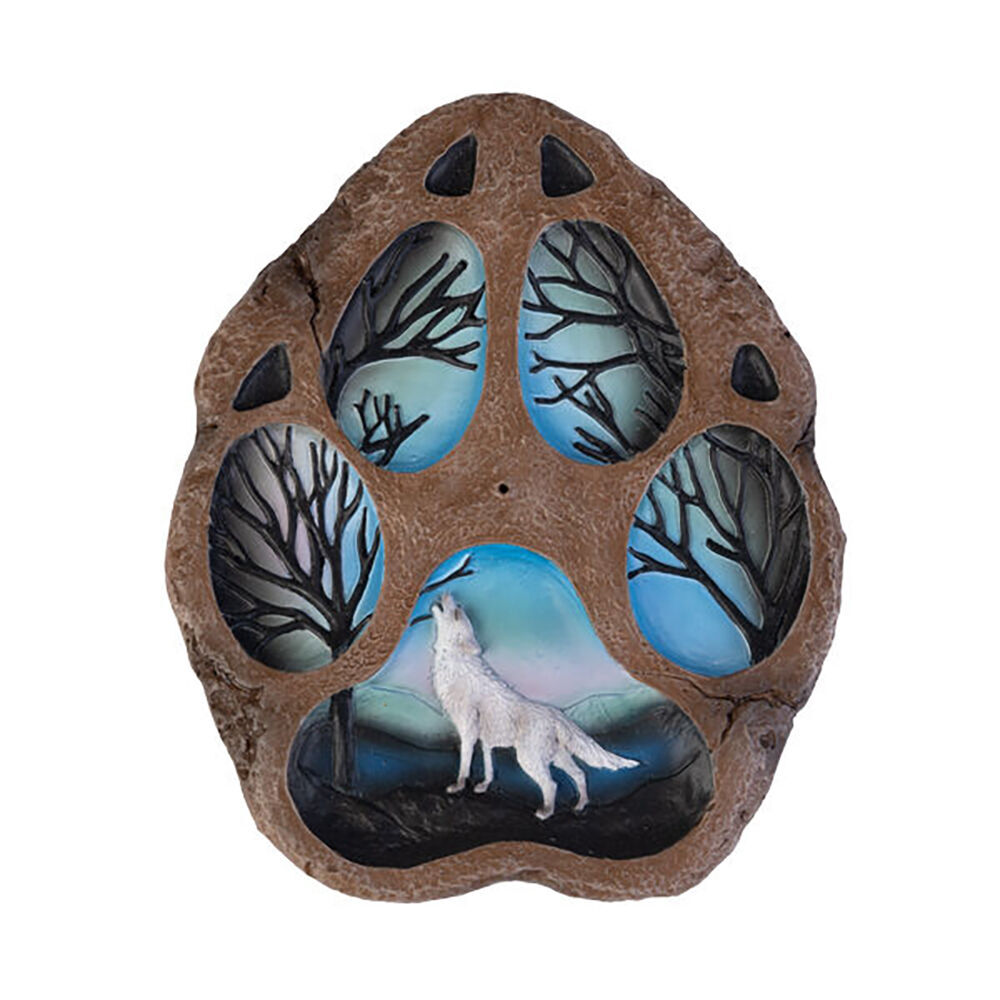 3PK MDI Stick Incense Burner Wolf Print Stand 130x155mm Home Fragrance Decor