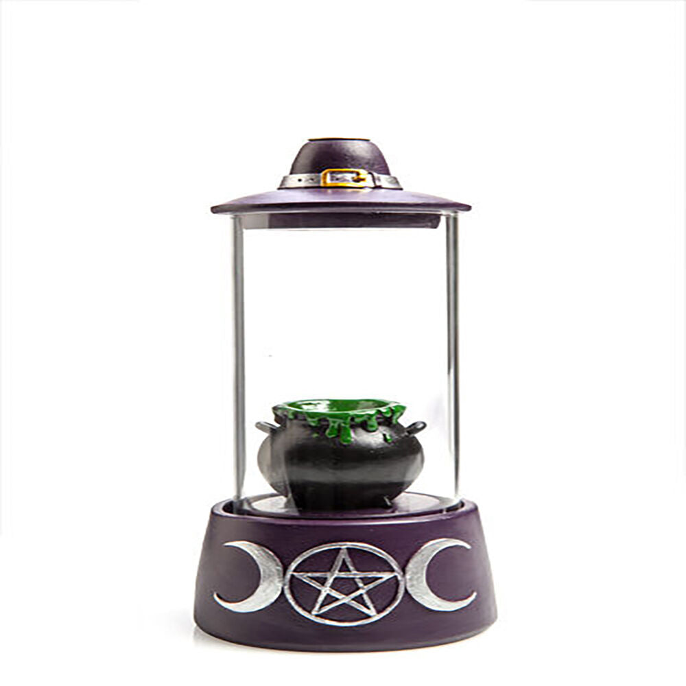 2PK MDI LED Backflow Incense Burner Cauldron Case Aromatherapy 10.3x23.5cm
