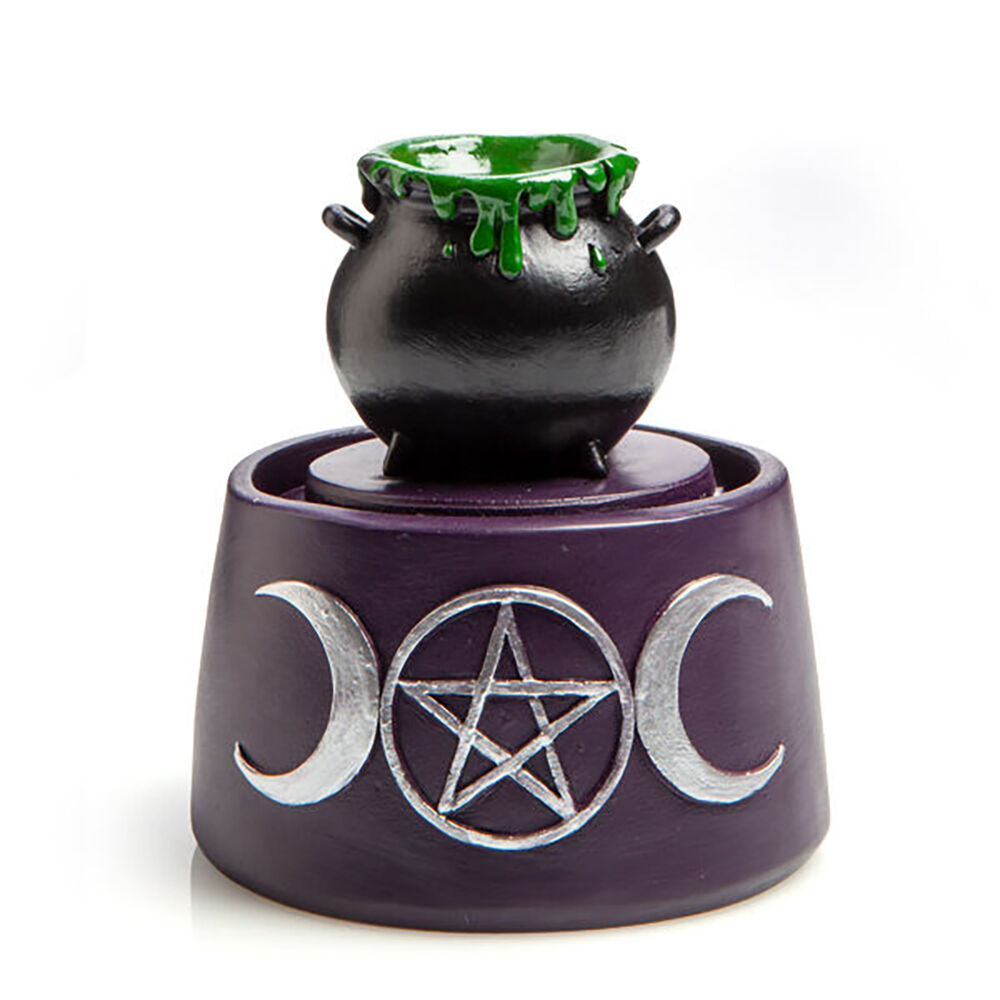 2PK MDI LED Backflow Incense Burner Cauldron Case Aromatherapy 10.3x23.5cm