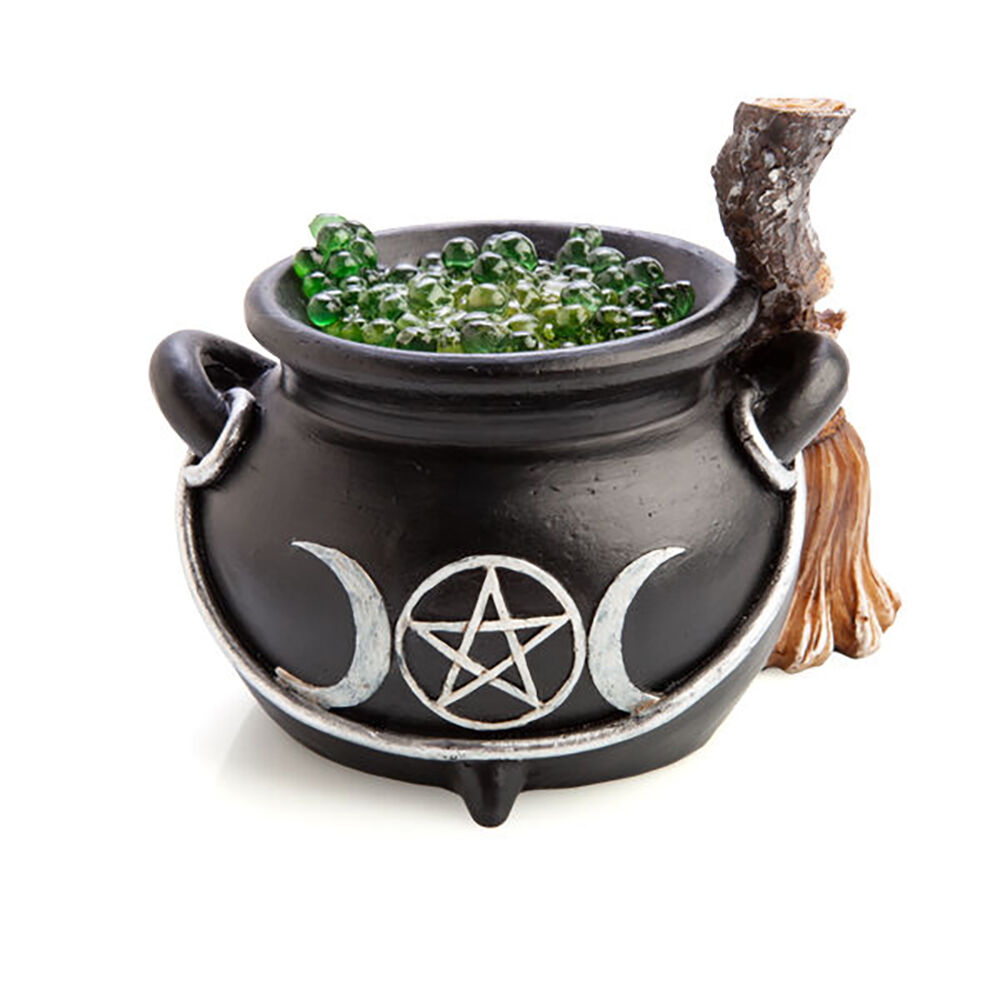 Mystical Worlds Witches Cauldron LED Light Night Lamp Halloween Home Decor