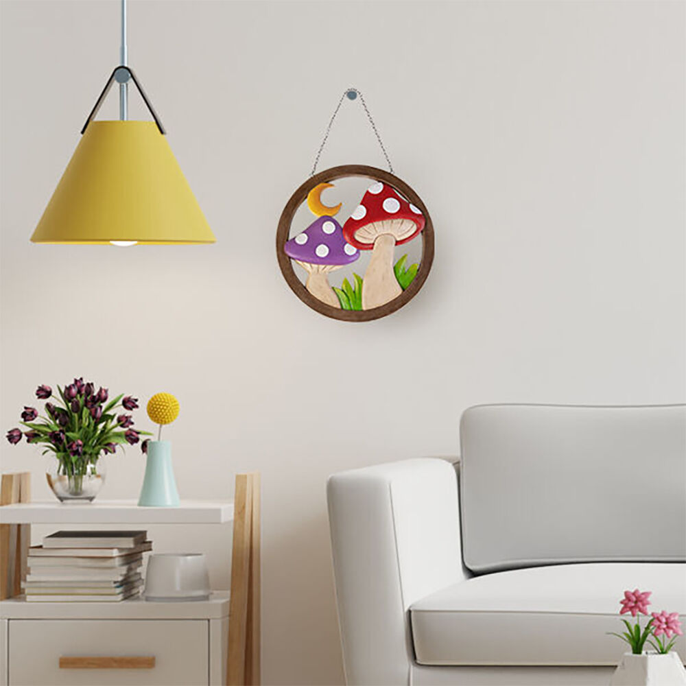 MDI Hanging Wall Mushrooms Home Decor Front Door Ornament Display