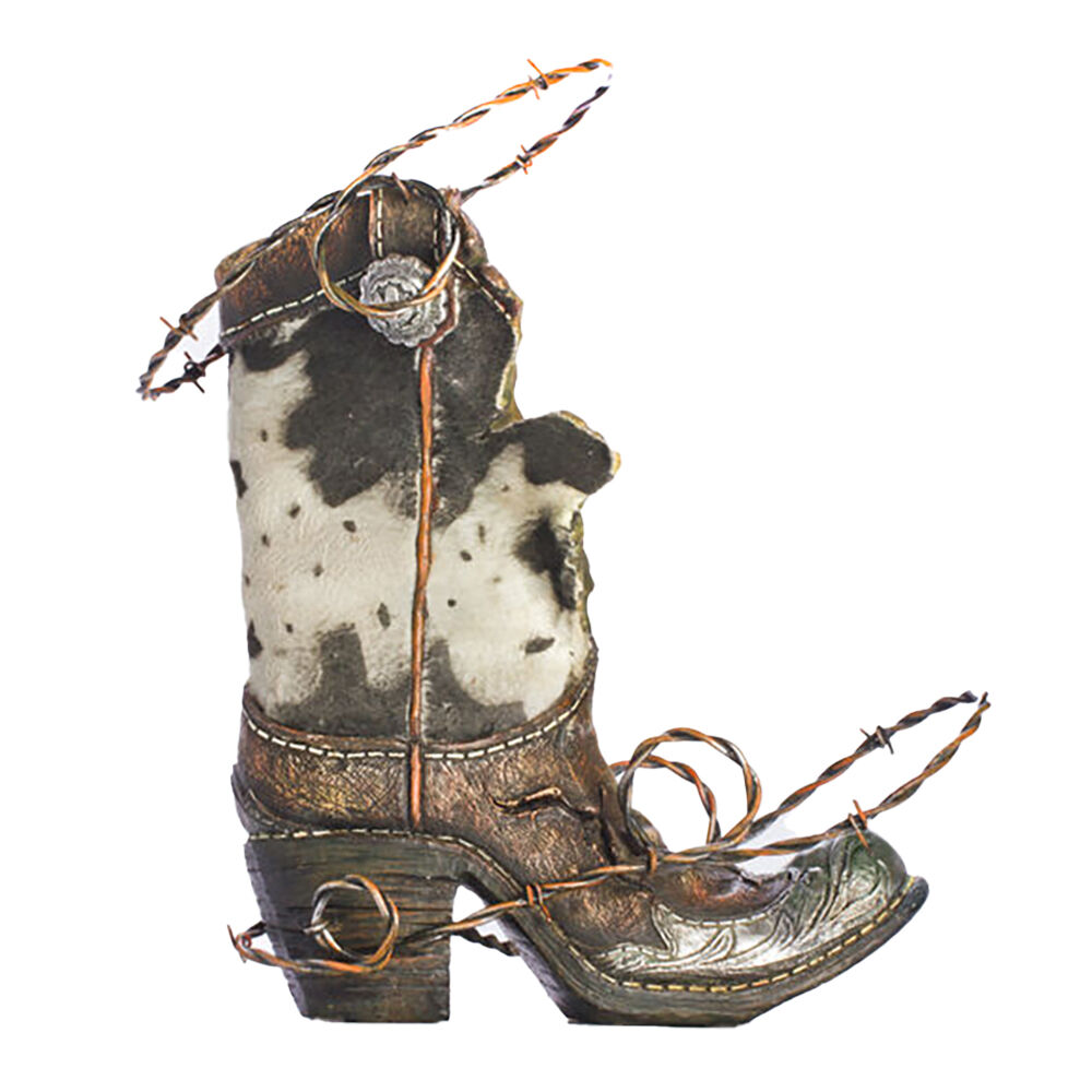 MDI Boot Wine Bottle Holder Vintage/Retro Home Bar Tabletop Decor