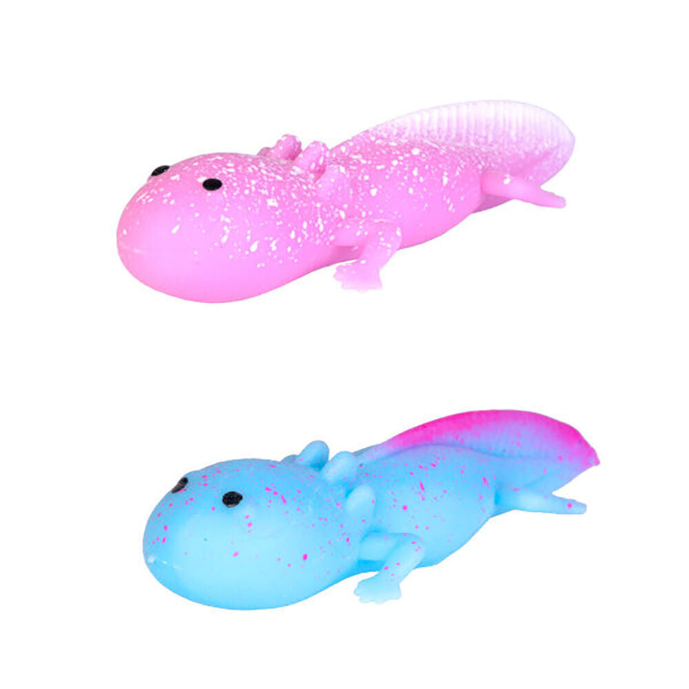 12x 2pc Axolotl Squishy Stretchy Rubber Flingers Toy 4.7x10cm Axolotl 3y+