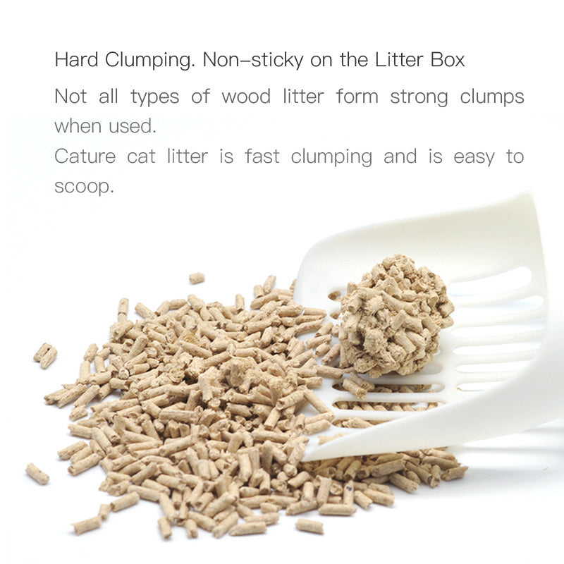 2x Cature Smart Pellets 6L/2.4kg Natural Wood Clumping Pet Cat Litter Boxed