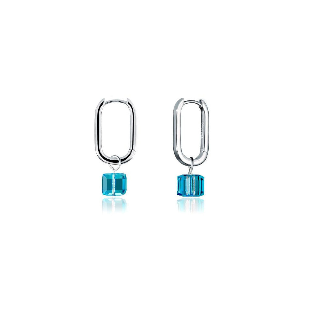 Couture Kingdom Marvel Tesseract Earrings 3.5cm - Silver
