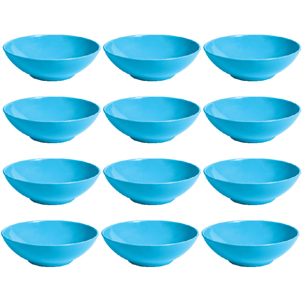 12PK Campfire Melamine Cereal Bowl Tableware Round 17cm - Blue
