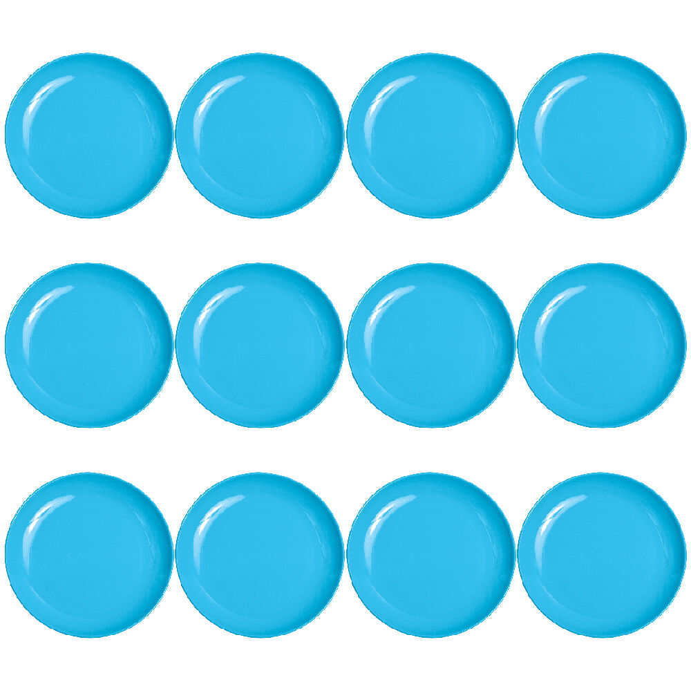 12PK Campfire Melamine Dinner Plate Tableware 25cm - Blue