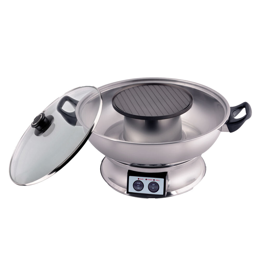 Maxim 2.5L Teppanyaki Steam Boat Electric Hot Pot 1350W