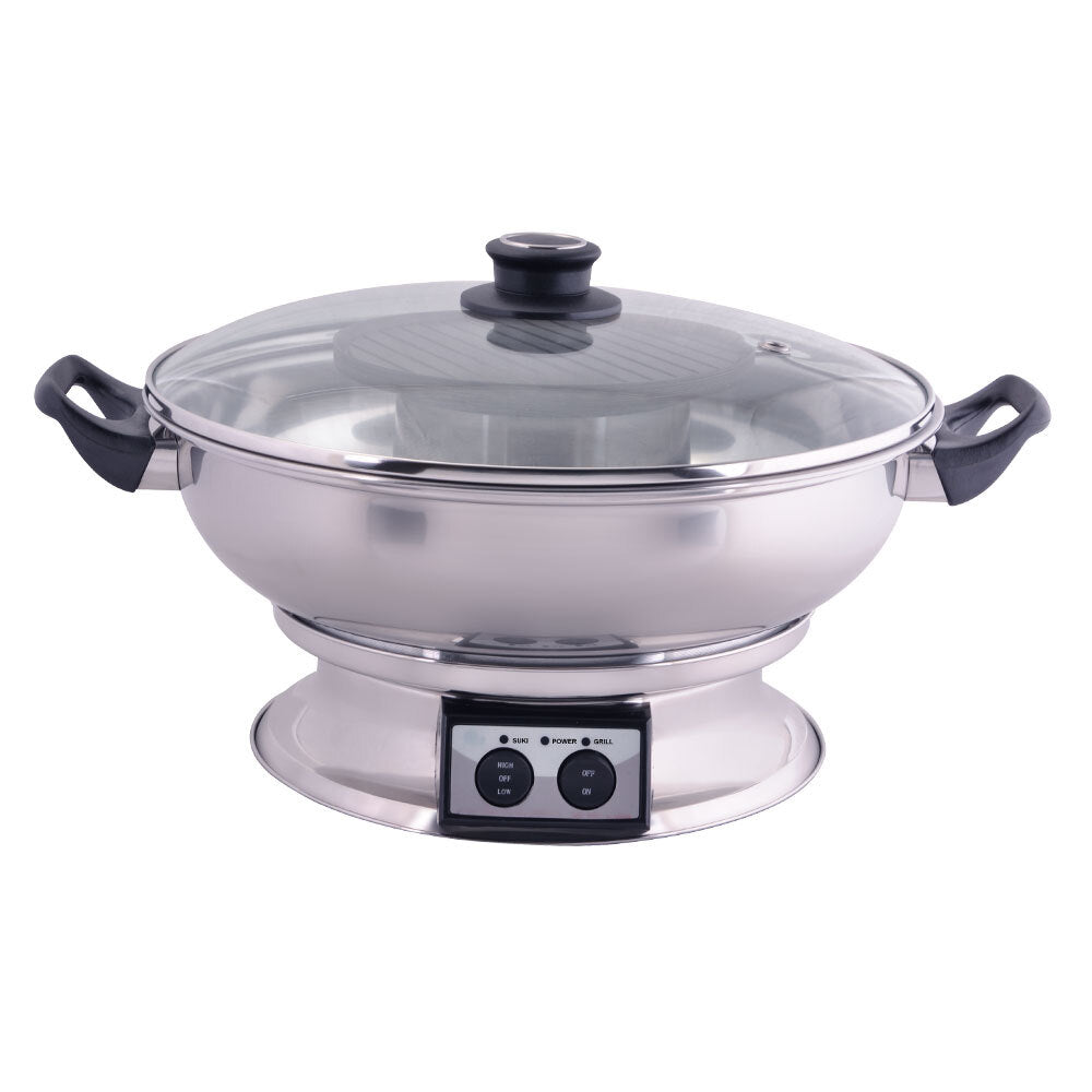 Maxim 2.5L Teppanyaki Steam Boat Electric Hot Pot 1350W