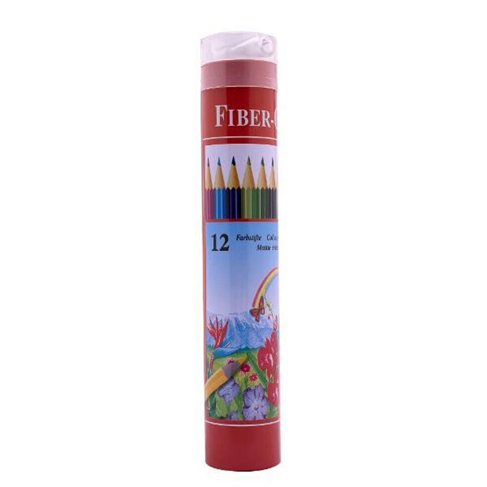 6x 12pc Memoris Precious Fiber-Colour Pencil Tube w/ Sharpener Drawing/Sketching