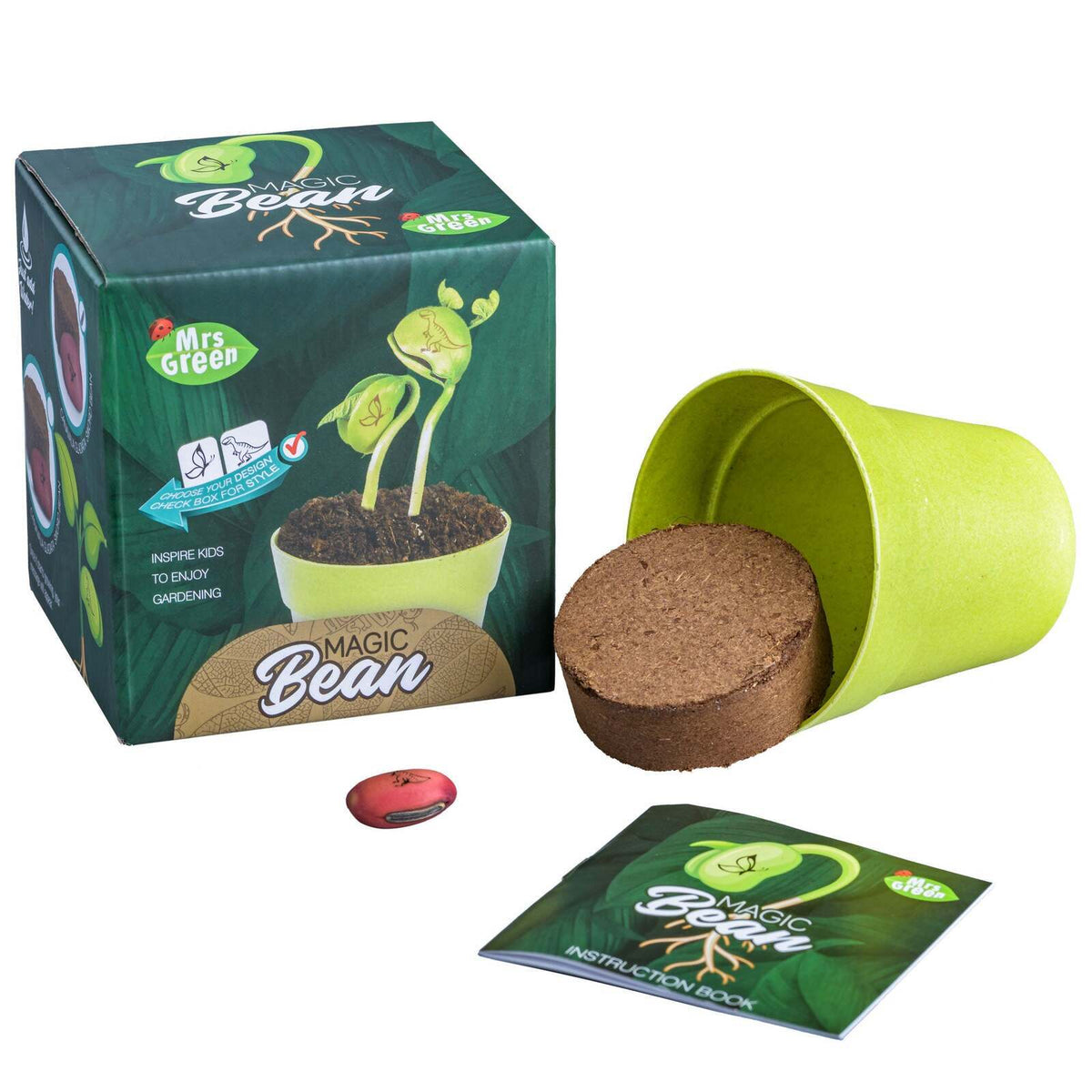2PK Mrs Green Magic Beans Growing Plant Kids Toy - Assorted