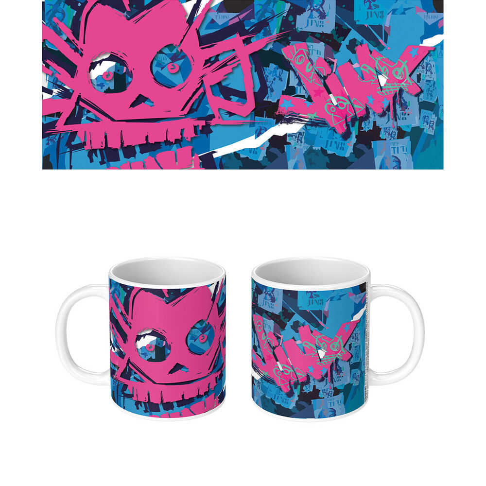 2PK Impact Rock Merchandise Arcane League of Legends Jinx Coffee Mug White