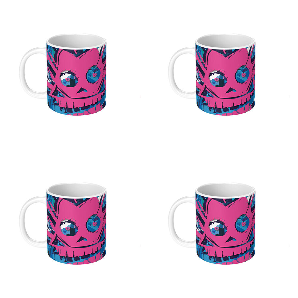 4PK Impact Rock Merchandise Arcane League of Legends Jinx Coffee Mug White