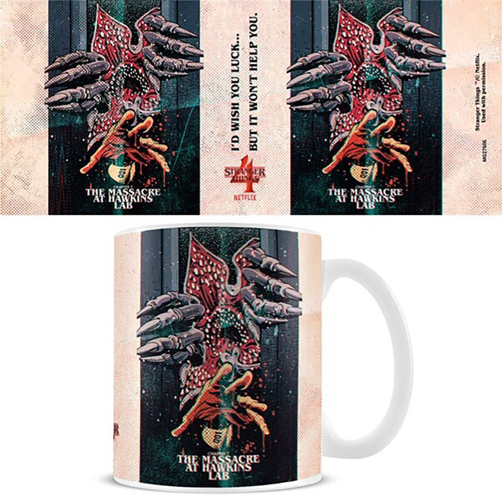 2PK Stranger Things Demon Hands Hawkins Lab Themed Coffee Mug 300ml