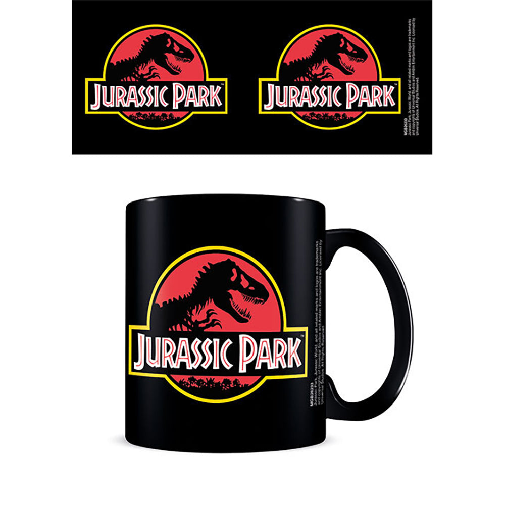 2PK Jurassic Park Logo Themed Movie Coffee Mug Drinking Cup 300ml