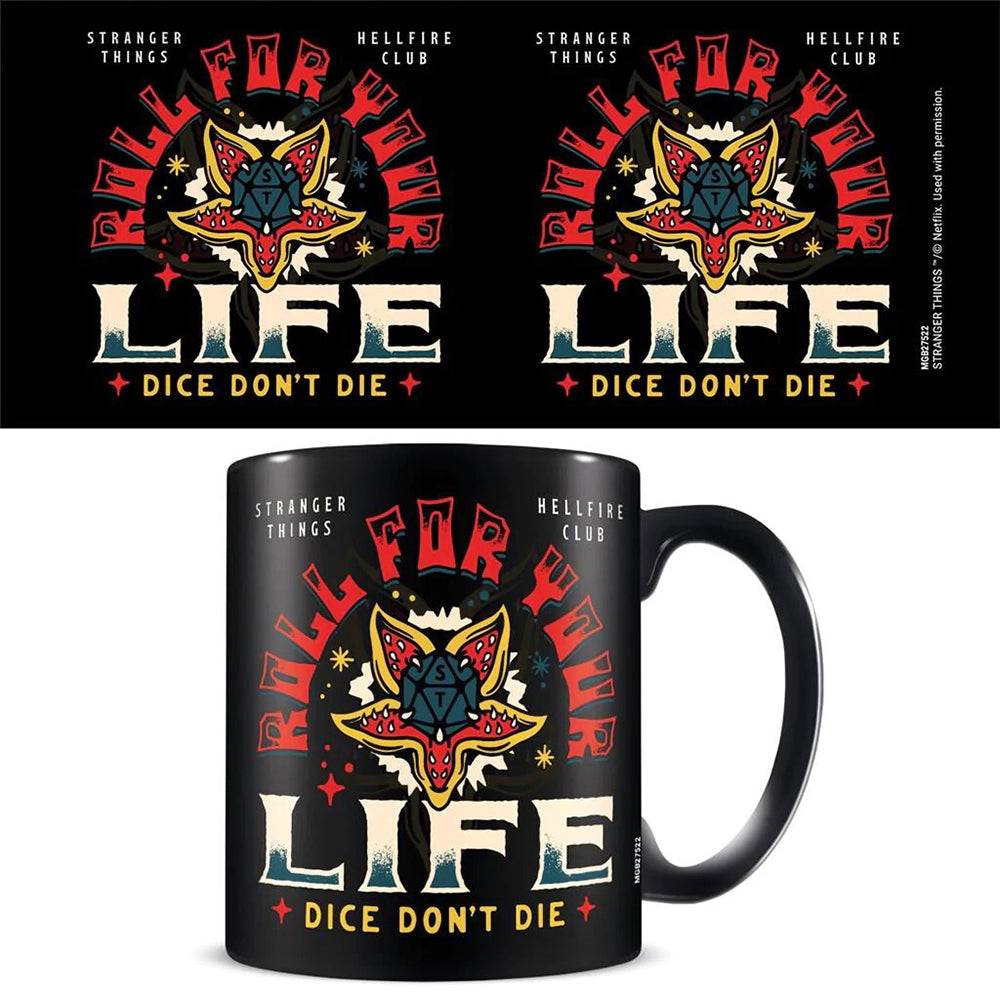 2PK Stranger Things Hellfire Theme Black Coffee Mug 300ml
