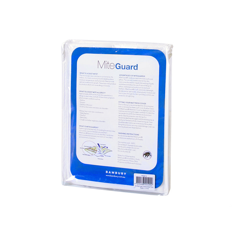 Bambury Body Mite-Guard Pillow Protector Soft Touch Woven Home