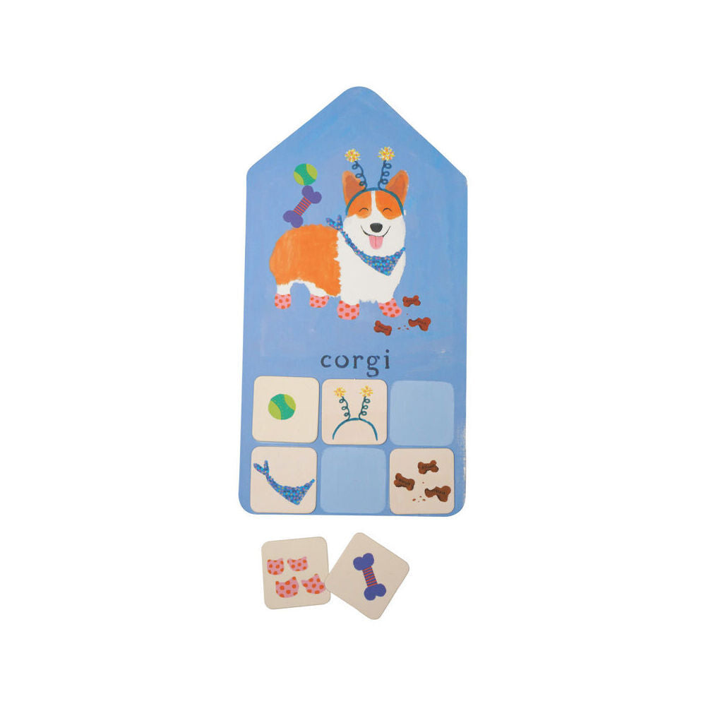 2PK Manhattan Pup Match Up Kids Interactive 6x4cm Card Game 3y+