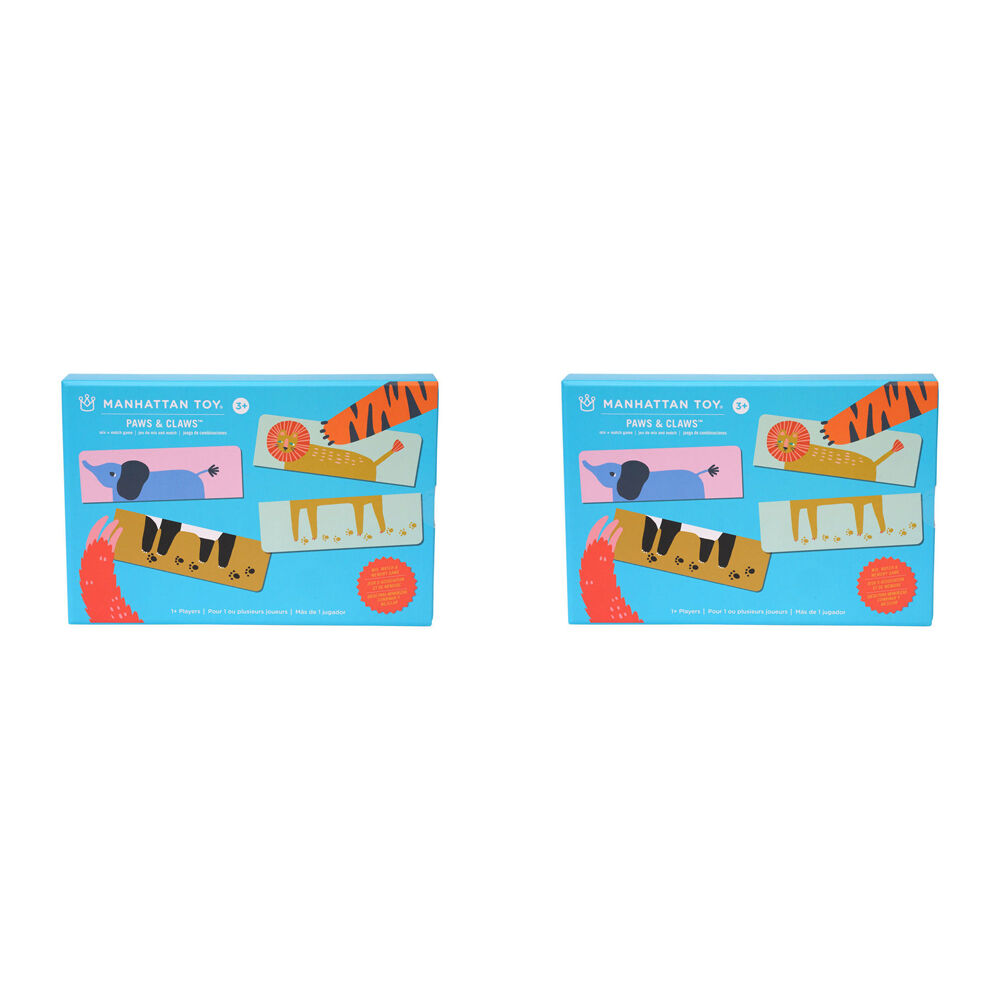 2PK Manhattan Paws & Claws Match Up Game 24x4cm Toy 3y+