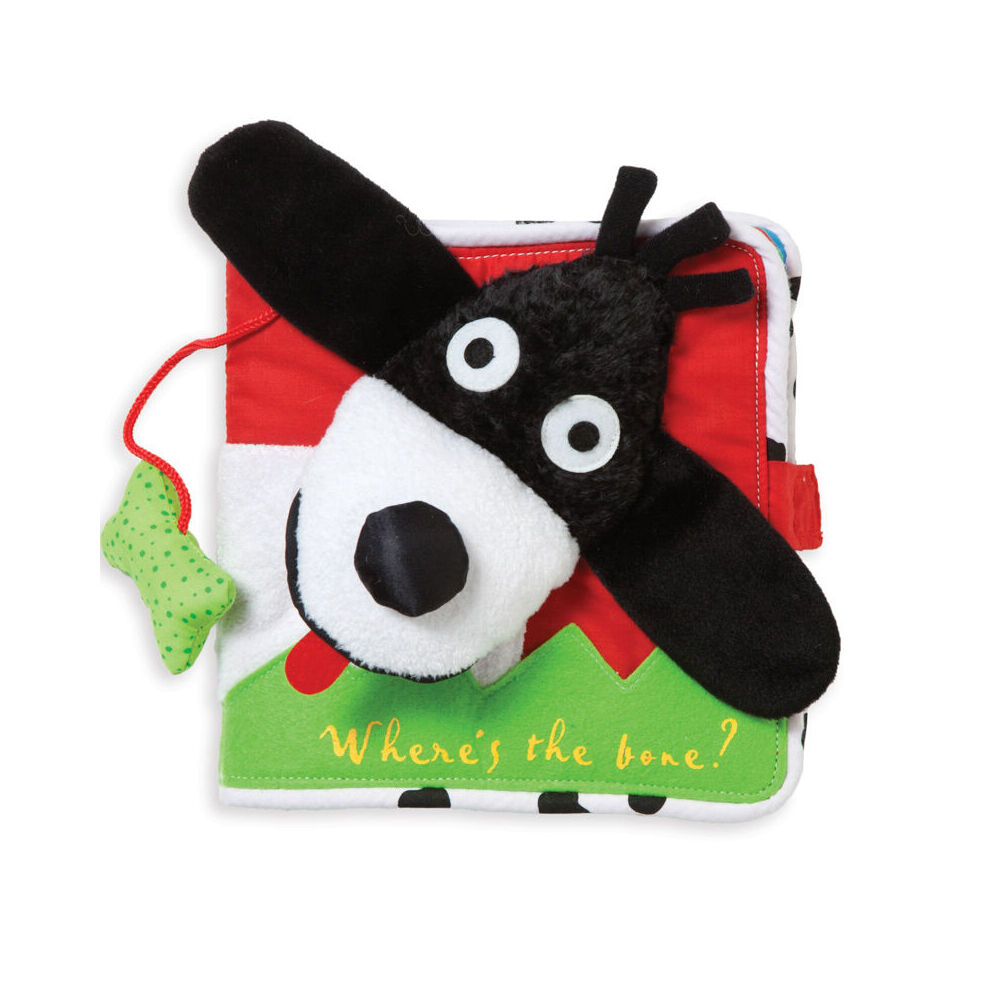 Manhattan Where's The Bone Fabric Book 19.7cm Baby Activity Toy 6m+