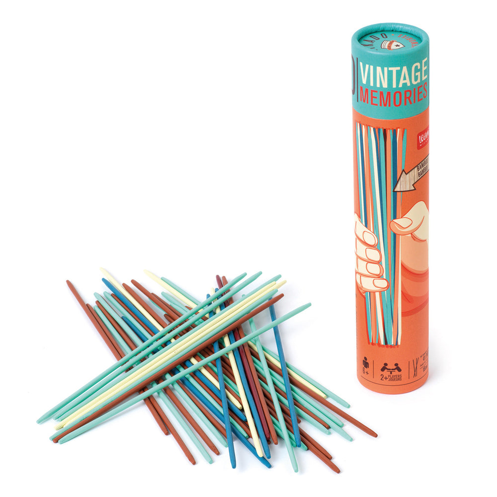 2x 41pc Legami Mikado Bamboo Pick Up Sticks 2-Players Kids Classic Game Toy 6+
