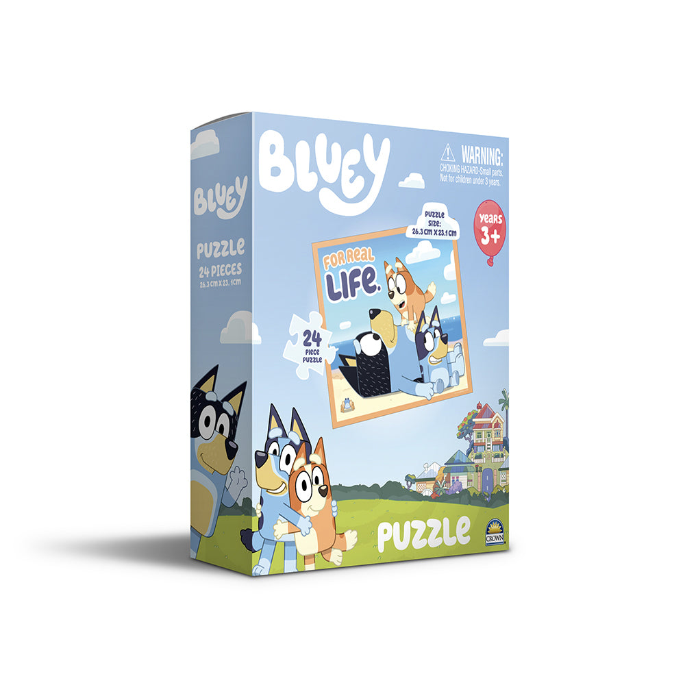 24pc Crown Bluey Kids/Children's Boxed Puzzle Set Assorted 26x23cm 3yrs+
