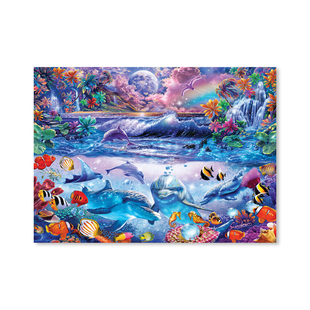1000pc Crown 69x50cm Puzzle Amazing Animals 1 Tropical Dream 8y+