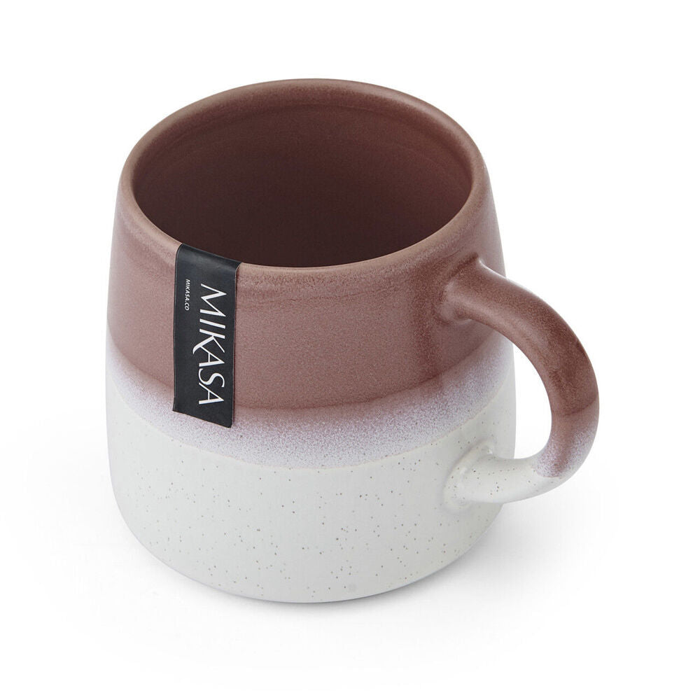 4PK Mikasa 400ml Reactive Glaze Coffee Mug Cup Stoneware Pink
