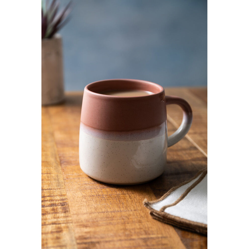 8PK Mikasa 400ml Reactive Glaze Coffee Mug Cup Stoneware Pink