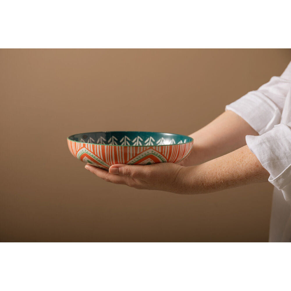 4PK Mikasa Folk Pattern Ceramic Bowl Round Dinnerware 21cm