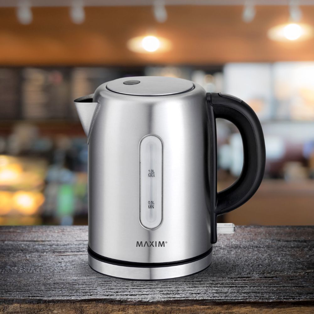 Maxim Kitchen Pro 1L Stainless Steel Kettle