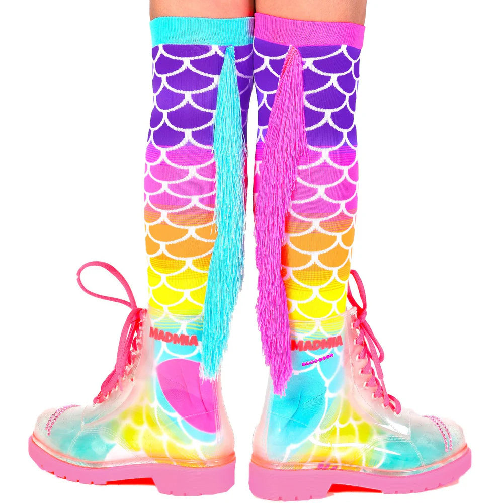 2PK Madmia Mermaid Kids/Children Novelty Socks Toddler 3-5y