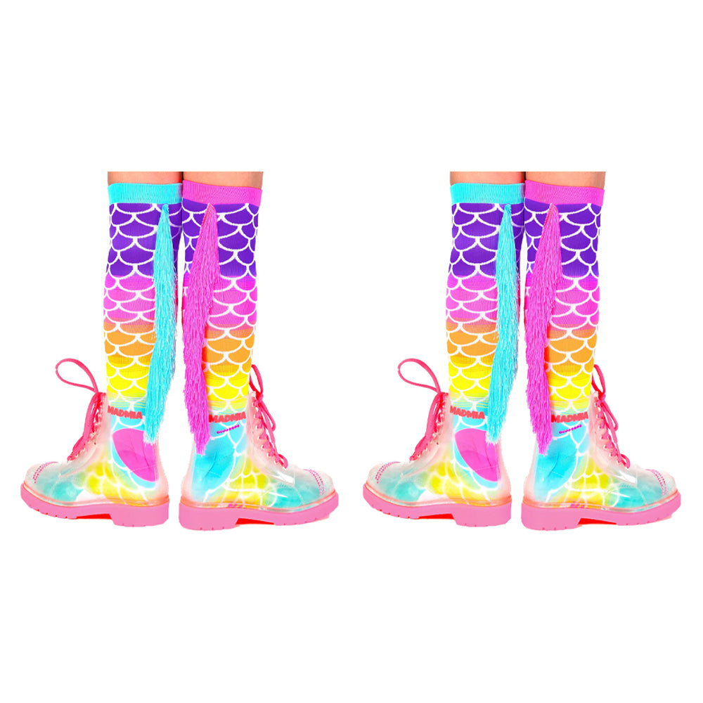 2PK Madmia Mermaid Kids/Children Novelty Socks Toddler 3-5y