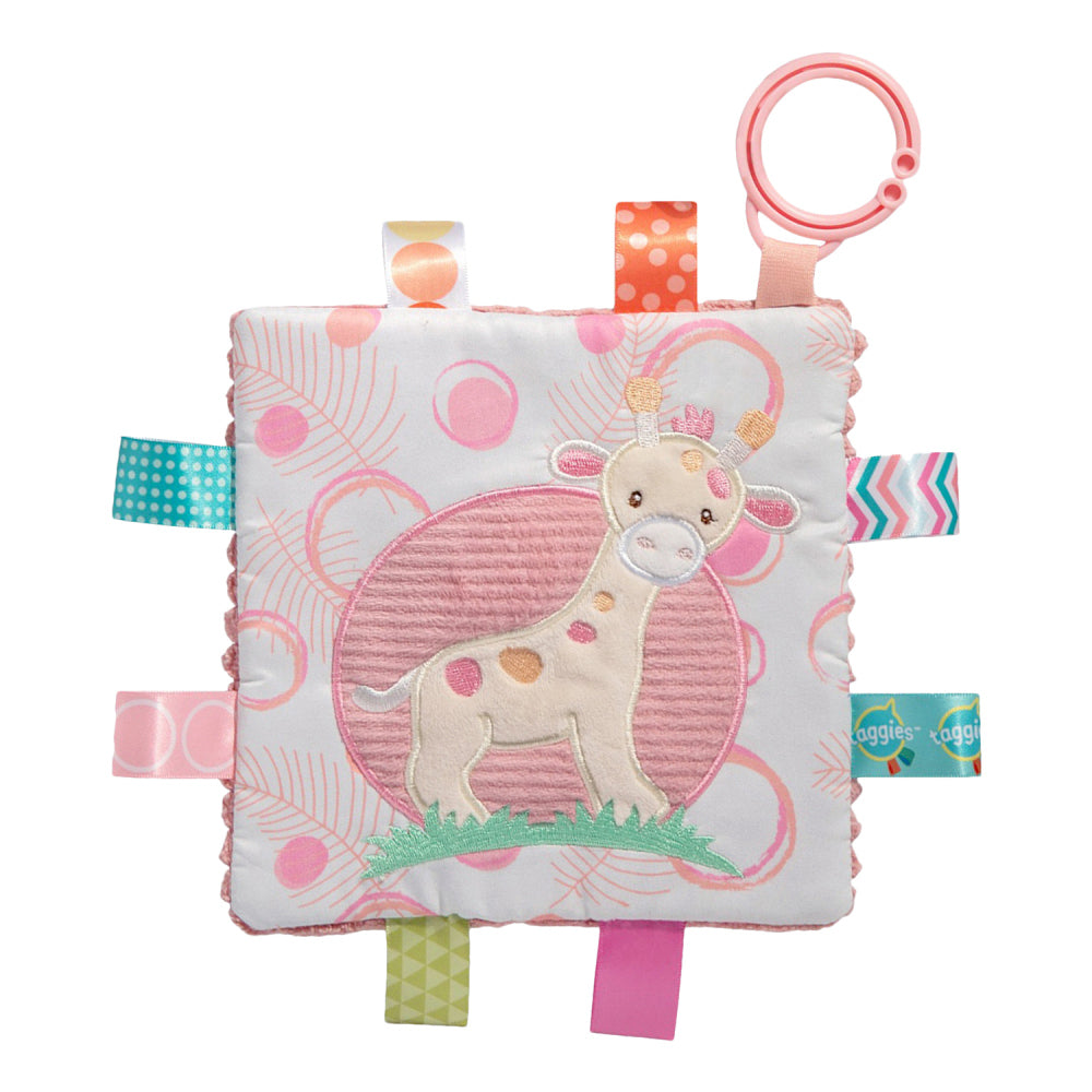 2PK Mary Meyer Taggies Tilly Giraffe Crinkle Me Toy 16.5cm Kids 0+ Pink