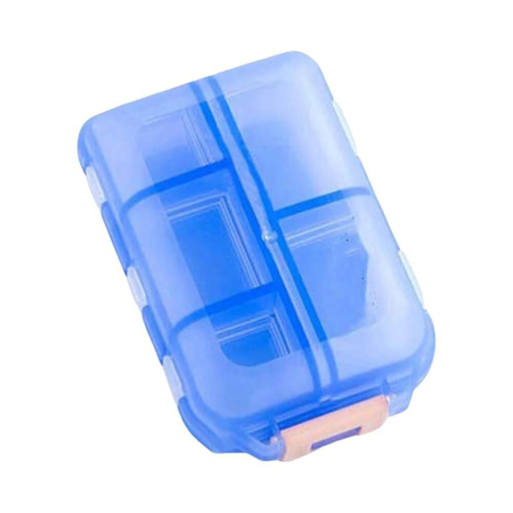 6PK Wish Supplement Pill Container Box w/ Display 10 Compartments Assorted