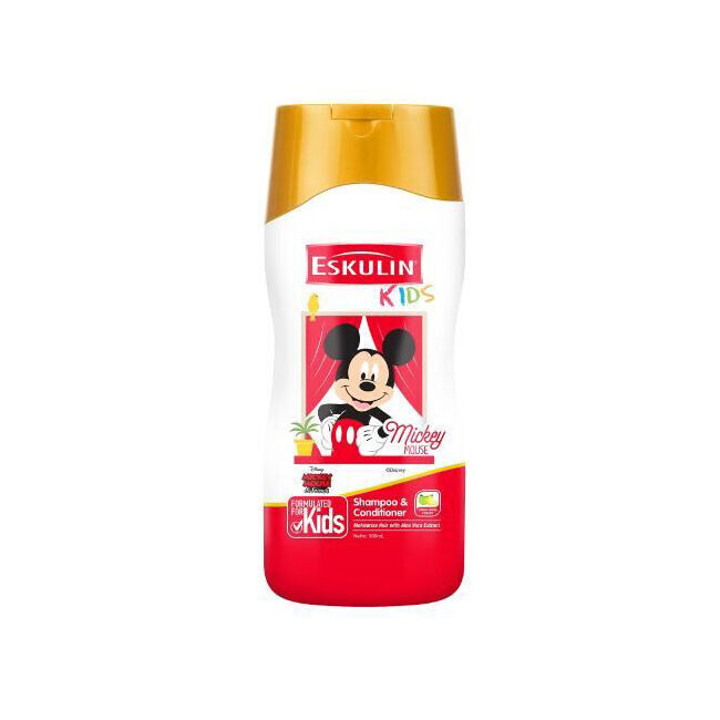 6PK Disney Eskulin Kids 2 in 1 Shampoo & Conditioner 200ml Assorted