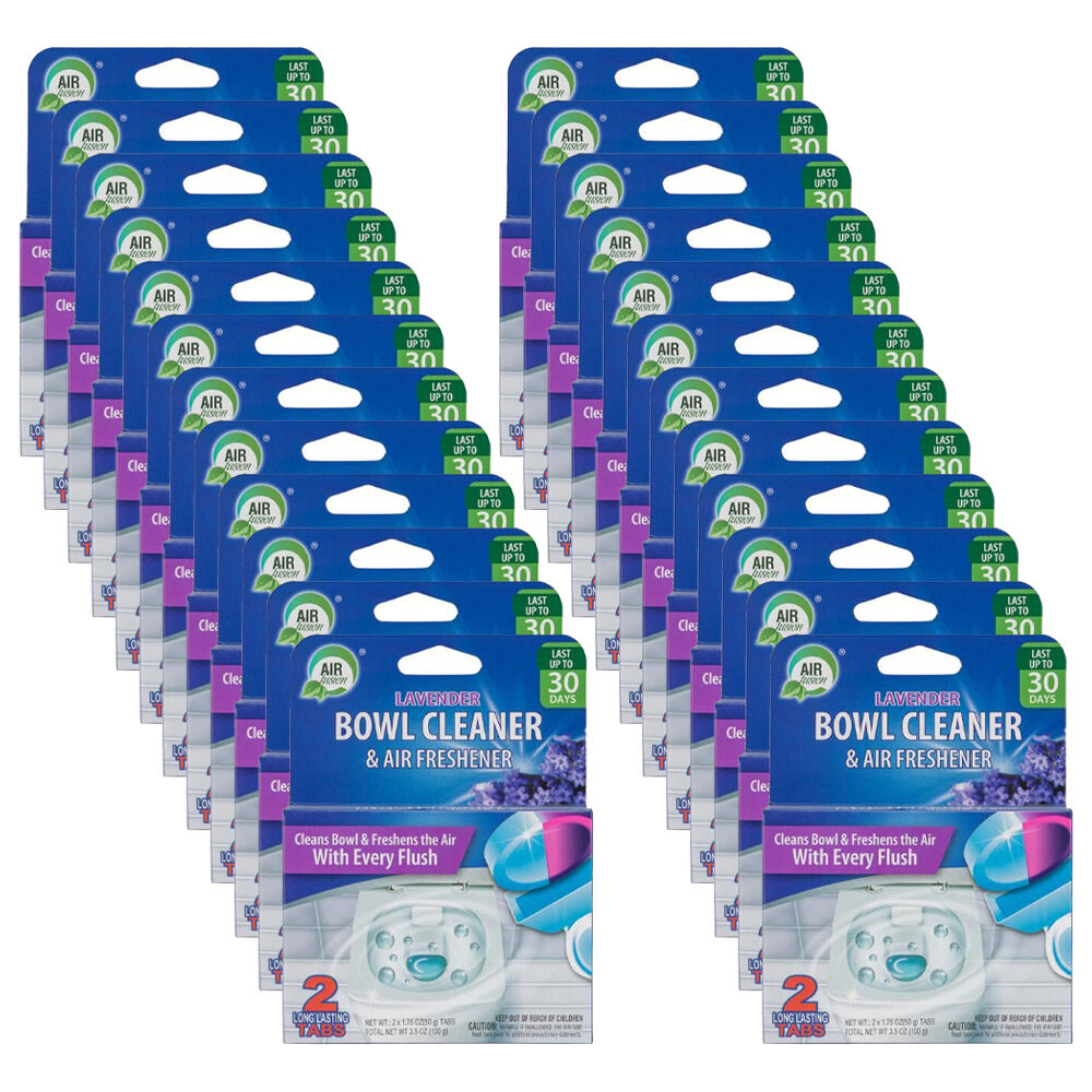 24x 2pc Air Fusion Toilet Bowl Cleaner & Air Freshener - Lavender
