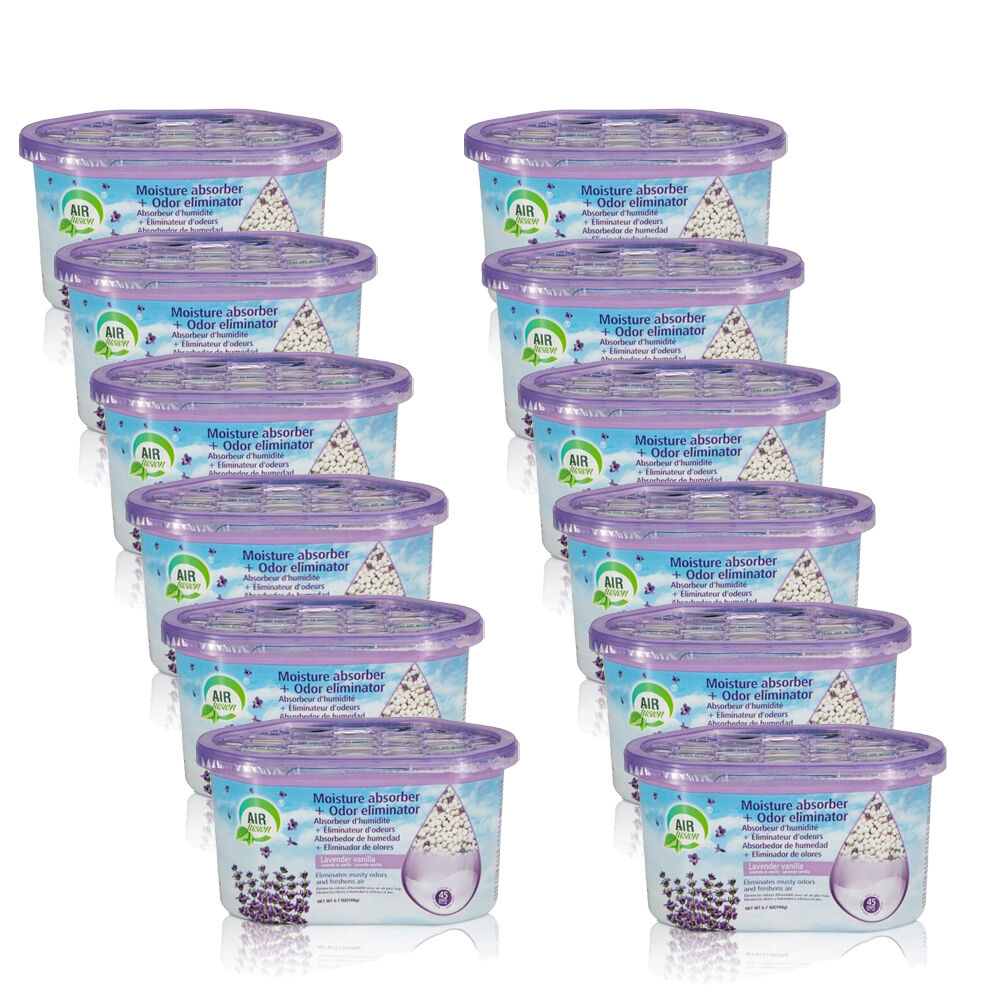12PK Air Fusion Moisture Absorber Odour Eliminator 189g - Lavender Vanilla