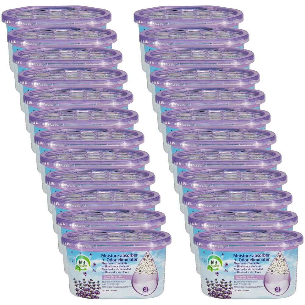24PK Air Fusion Moisture Absorber Odour Eliminator 189g - Lavender Vanilla
