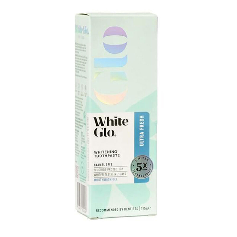 5PK White Glo Enamel-Safe Ultra Fresh Dental Care Toothpaste 5x Whiter