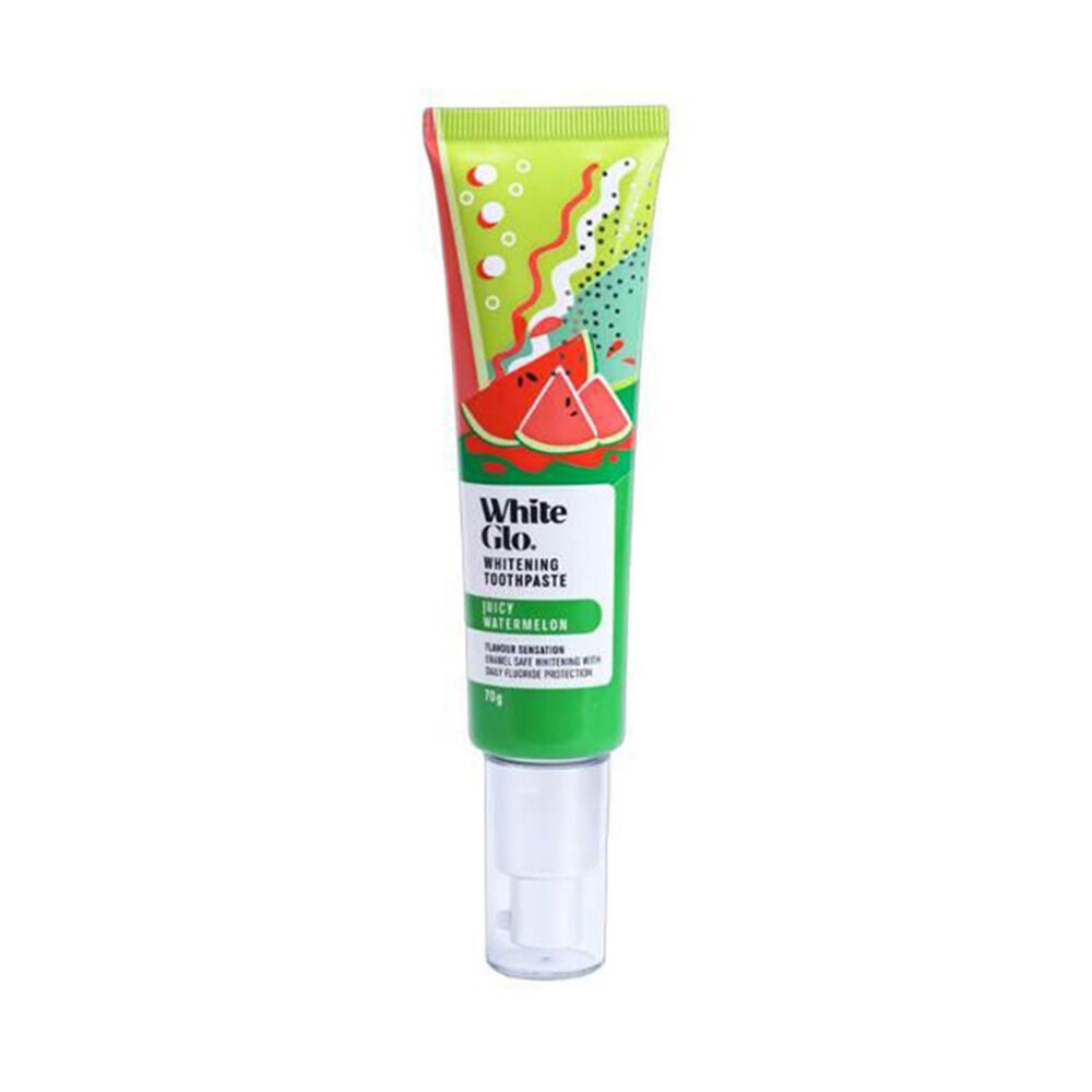 5PK White Glo Juicy Watermelon Flavoured Whitening Dental Care Toothpaste 70g