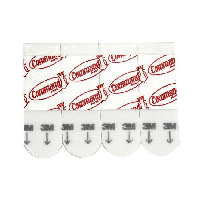 12x 3pc 3M Command No Nail Small Hanging Utility Wall Hook Holds 450g White
