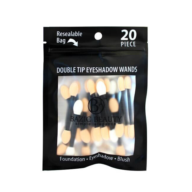 12x 20pc Bazic Beauty Double Tip Eyeshadow Wands Set Eye Makeup Applicator