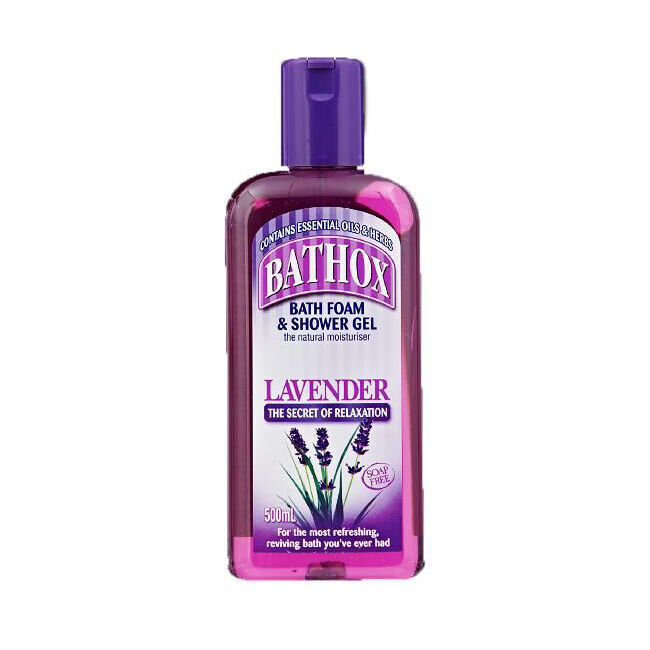 8PK Bathox Liquid Bath Foam Shower Gel Lavender 500ml Body Care
