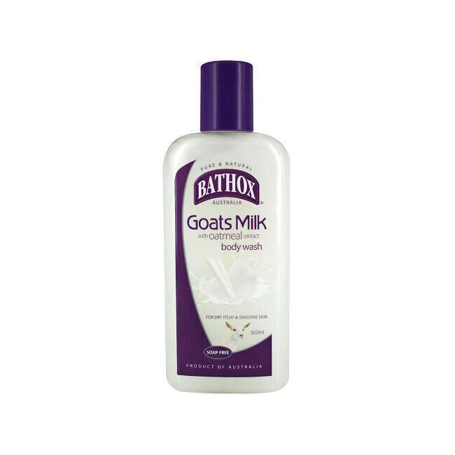 8PK Bathox Goats Milk Oatmeal Extract Body Wash 500ml For Dry & Sensitive Skin
