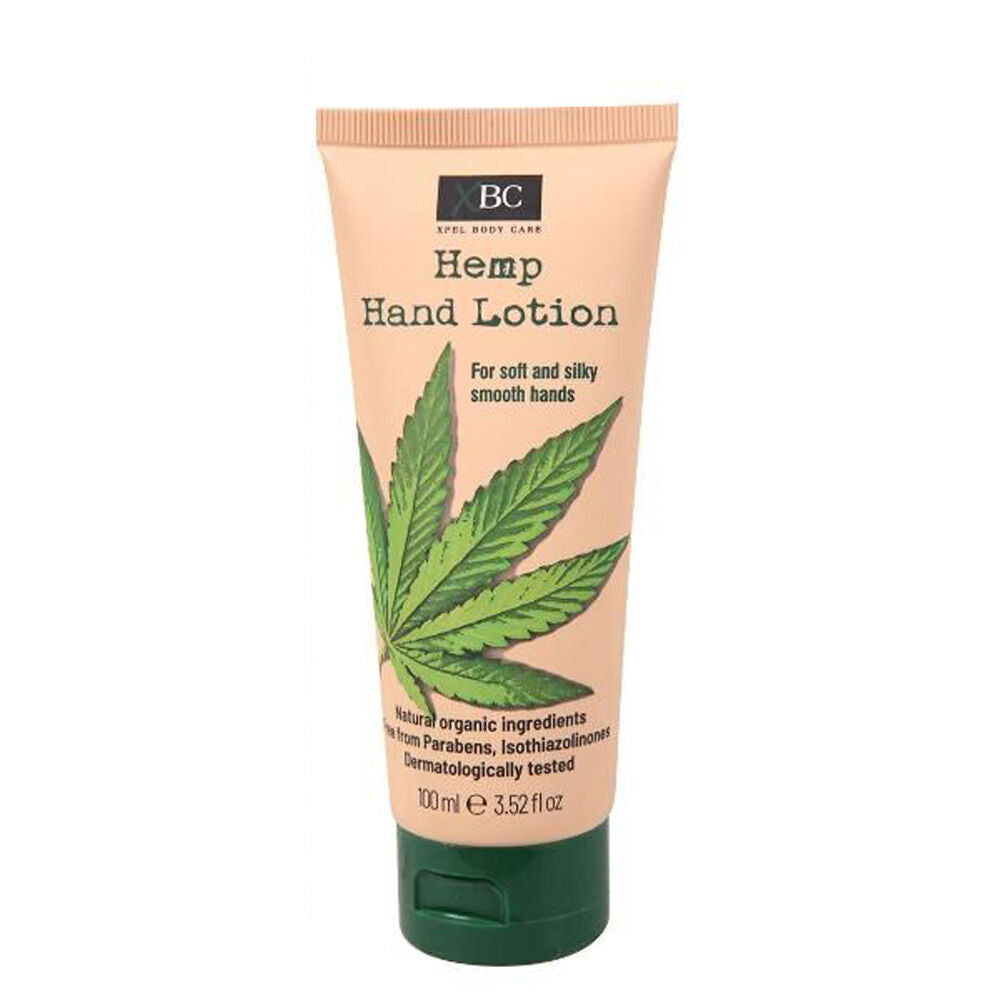 12PK XBC Natural Organic Hemp Hand & Nail Lotion For Silky Smooth Skin 100ml