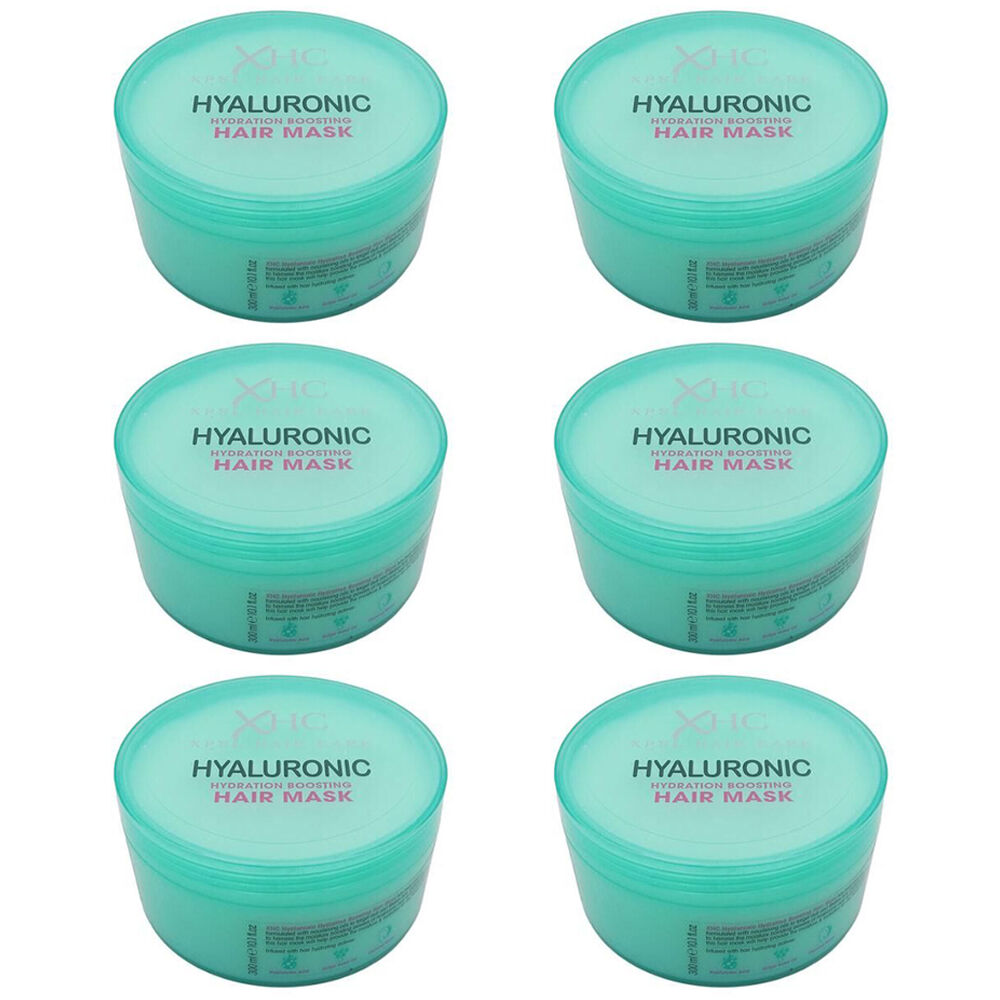 6PK XHC Hyaluronic Hydrating Boosting Mask For Damaged Hair 300ml