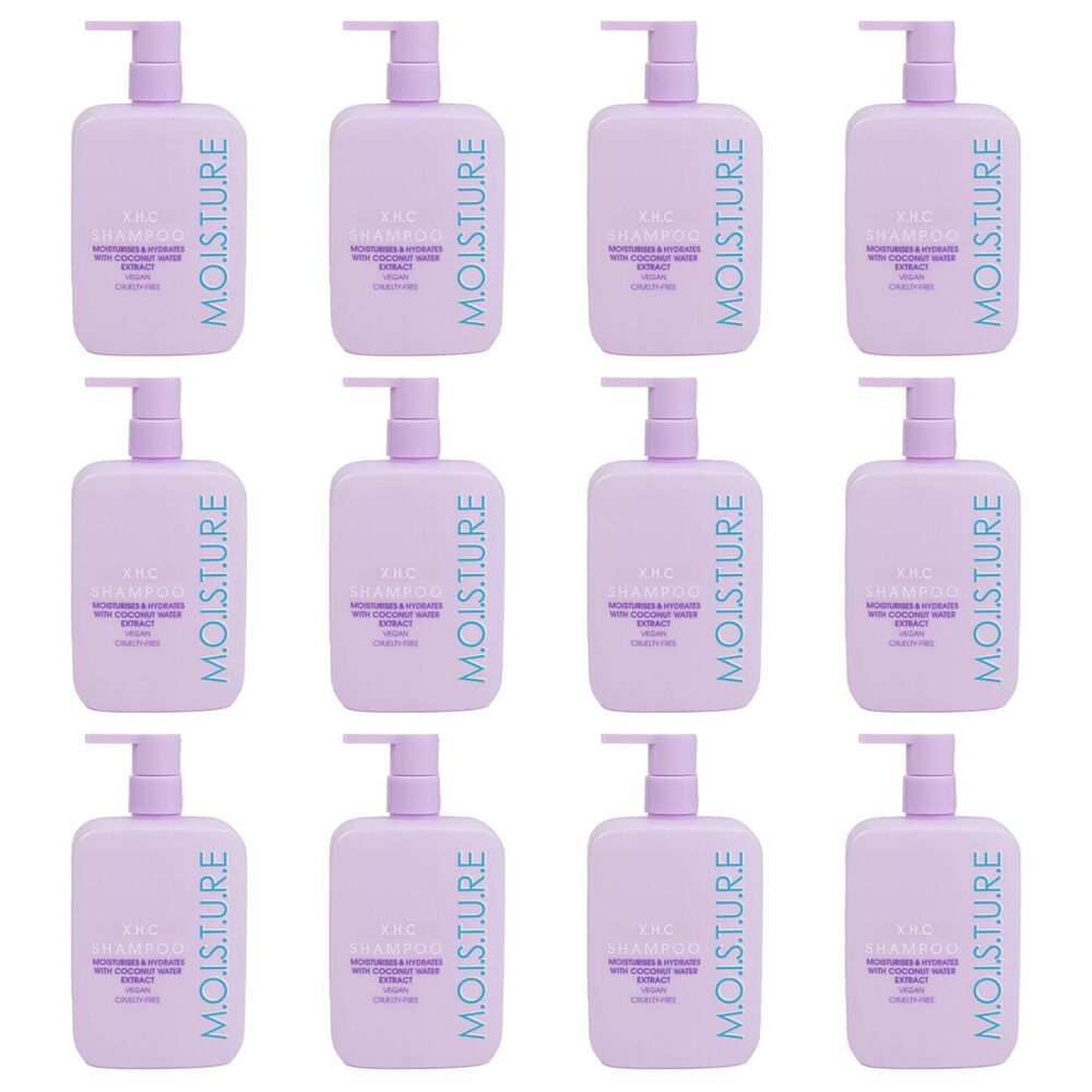 12PK XHC Moisture Shampoo w/ Coconut Water Extract For Dry Damaged Hair 350ml