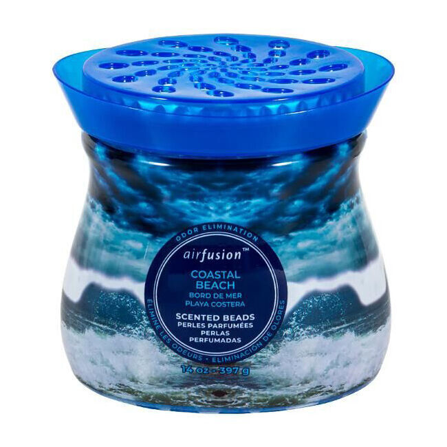 12PK Air Fusion Crystal Scented Beads Coastal Beach 397g Fragrance