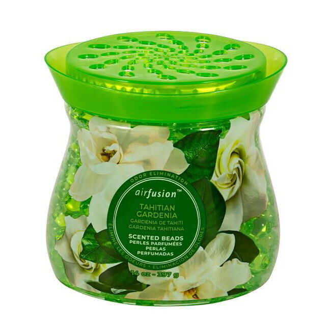 12PK Air Fusion Crystal Scented Beads Tahitian Gardenia 397g Fragrance